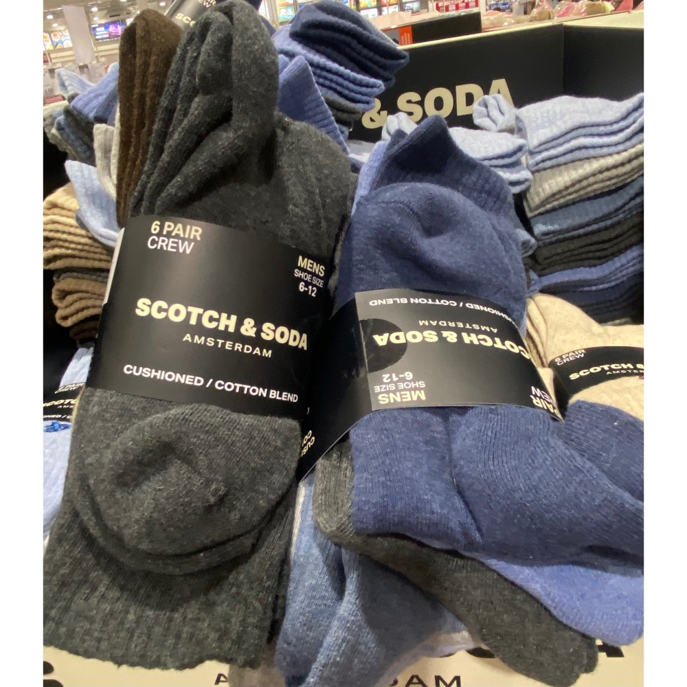 SCOTCH & SODA 男襪6入組 單一尺寸 二款顏色組合可選-吉兒好市多COSTCO代購-細節圖3