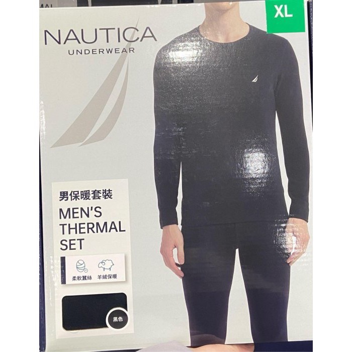 NAUTICA 男保暖衣褲套組 黑/藏青色 亞洲尺寸:S~XL-吉兒好市多COSTCO代購-細節圖4