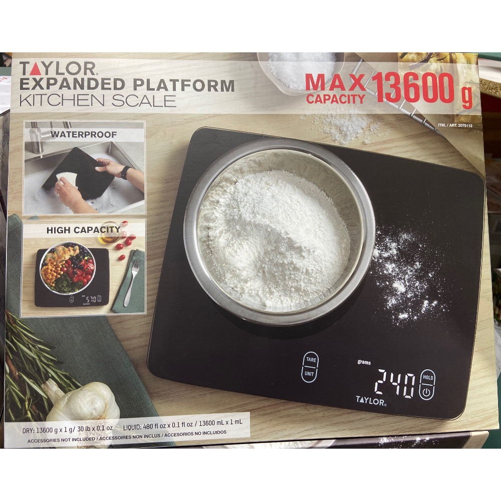 🎉現貨特價！TAYLOR 廚房用防水電子磅秤 型號:5331398TW-吉兒好市多COSTCO代購-細節圖3