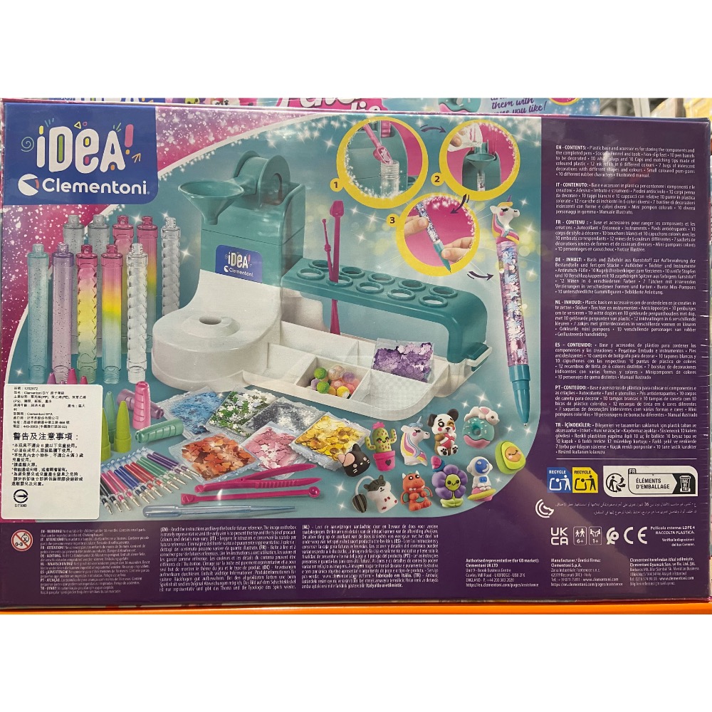 CLEMENTONI DIY原子筆組 適用年齡:6歲以上-吉兒好市多COSTCO代購-細節圖4