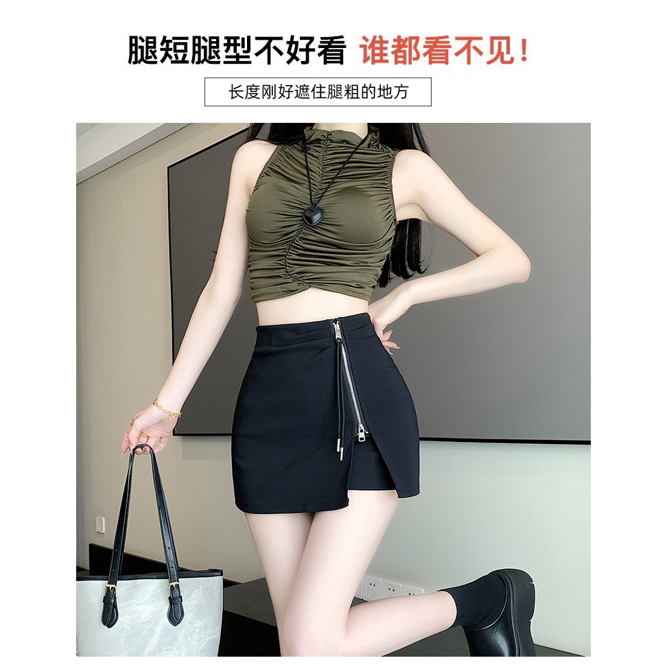 ★女裝☆氣質包臀褲裙 腰顯瘦a字裙性感短裙-細節圖2