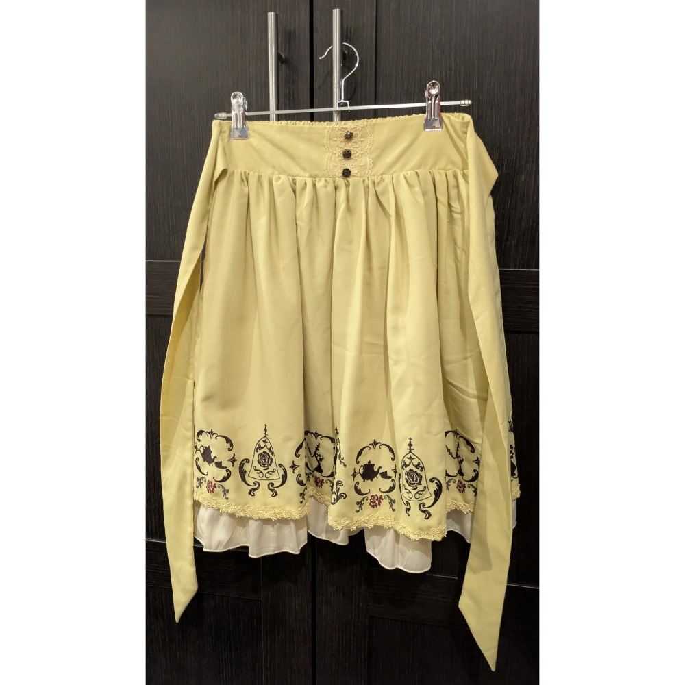 axes femme 美女與野獸 聯名SK  黃  F-細節圖2