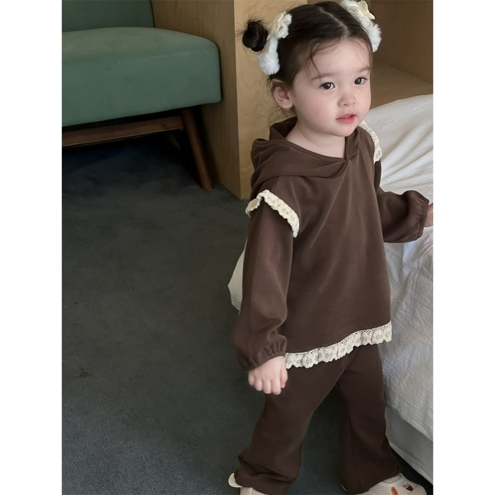 NOZI 寶寶春秋季連帽衛衣花邊套裝-細節圖2