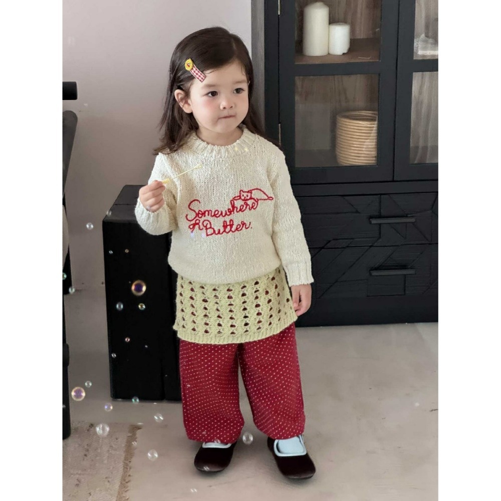 NOZI 寶寶春秋季字母毛衣/波點長褲-規格圖6