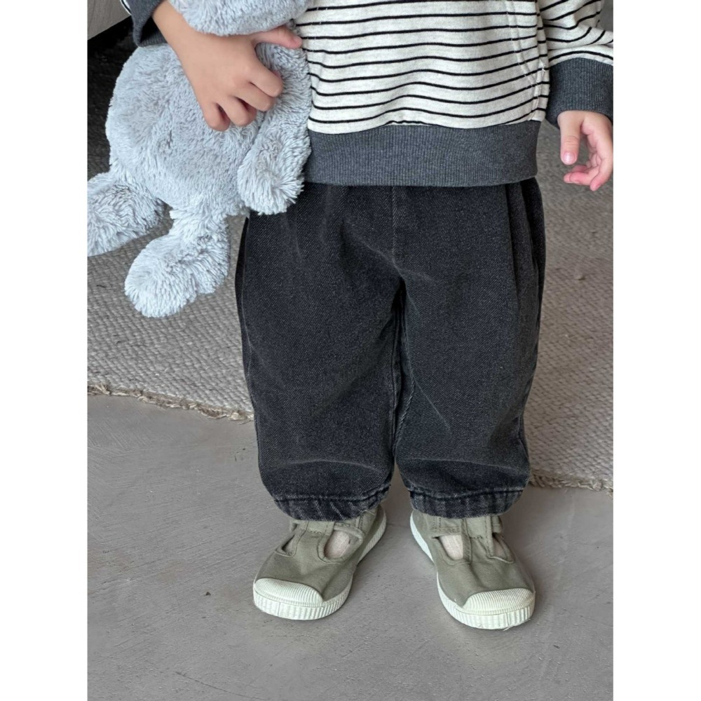 NOZI 寶寶秋冬純色背心/條紋連帽衛衣/牛仔褲-規格圖6