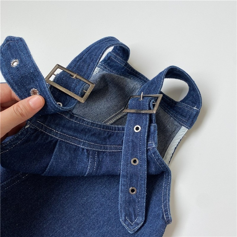 GL-kids 兒童軟牛仔工裝連體吊帶褲-細節圖6