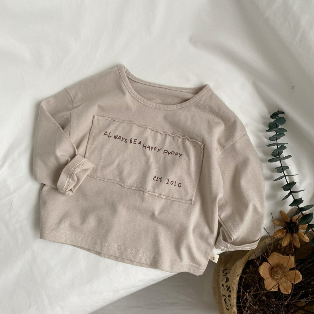 GL-kids 兒童貼布字母印花長袖打底衫-規格圖6