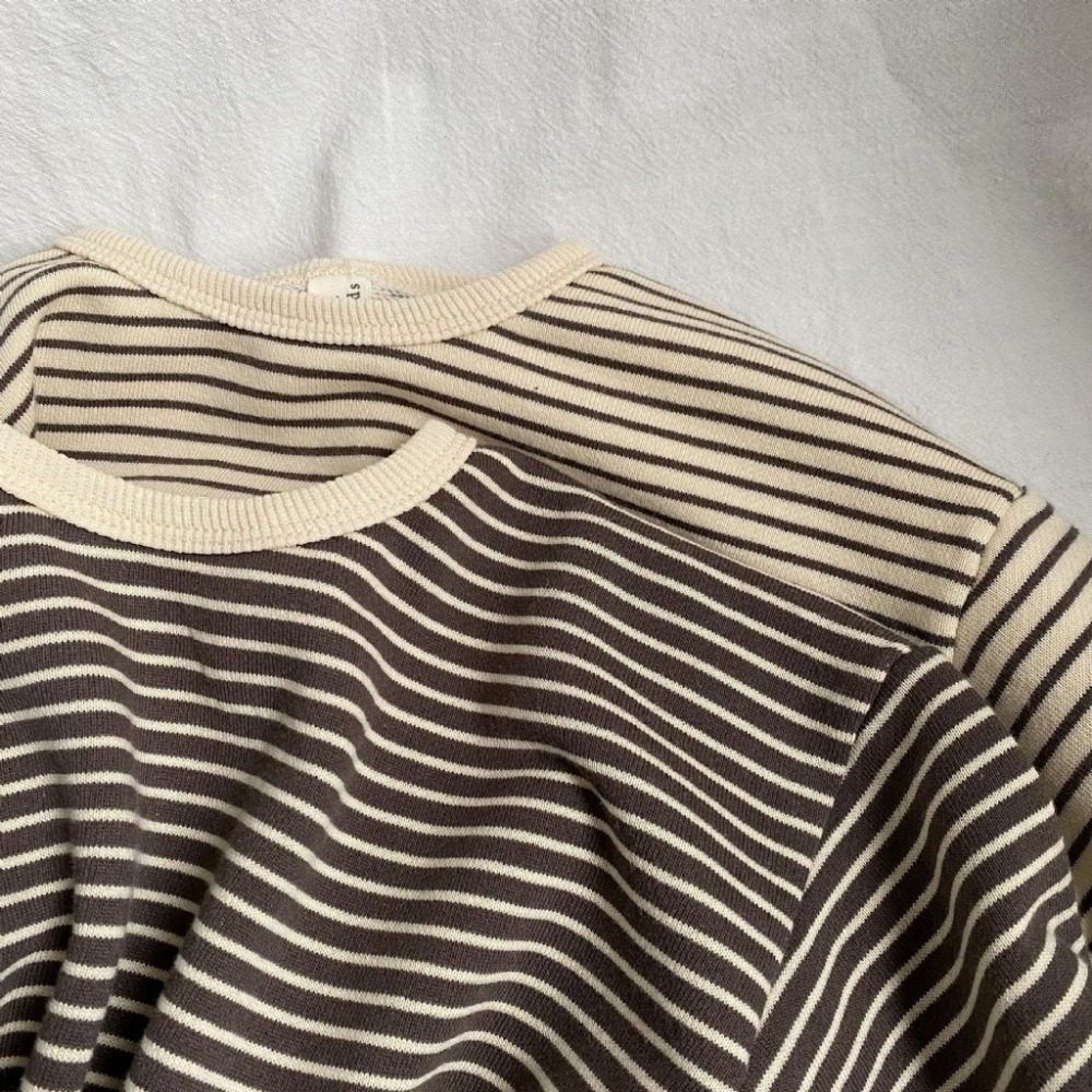 GL-kids 兒童條紋包邊寬鬆衛衣-細節圖5