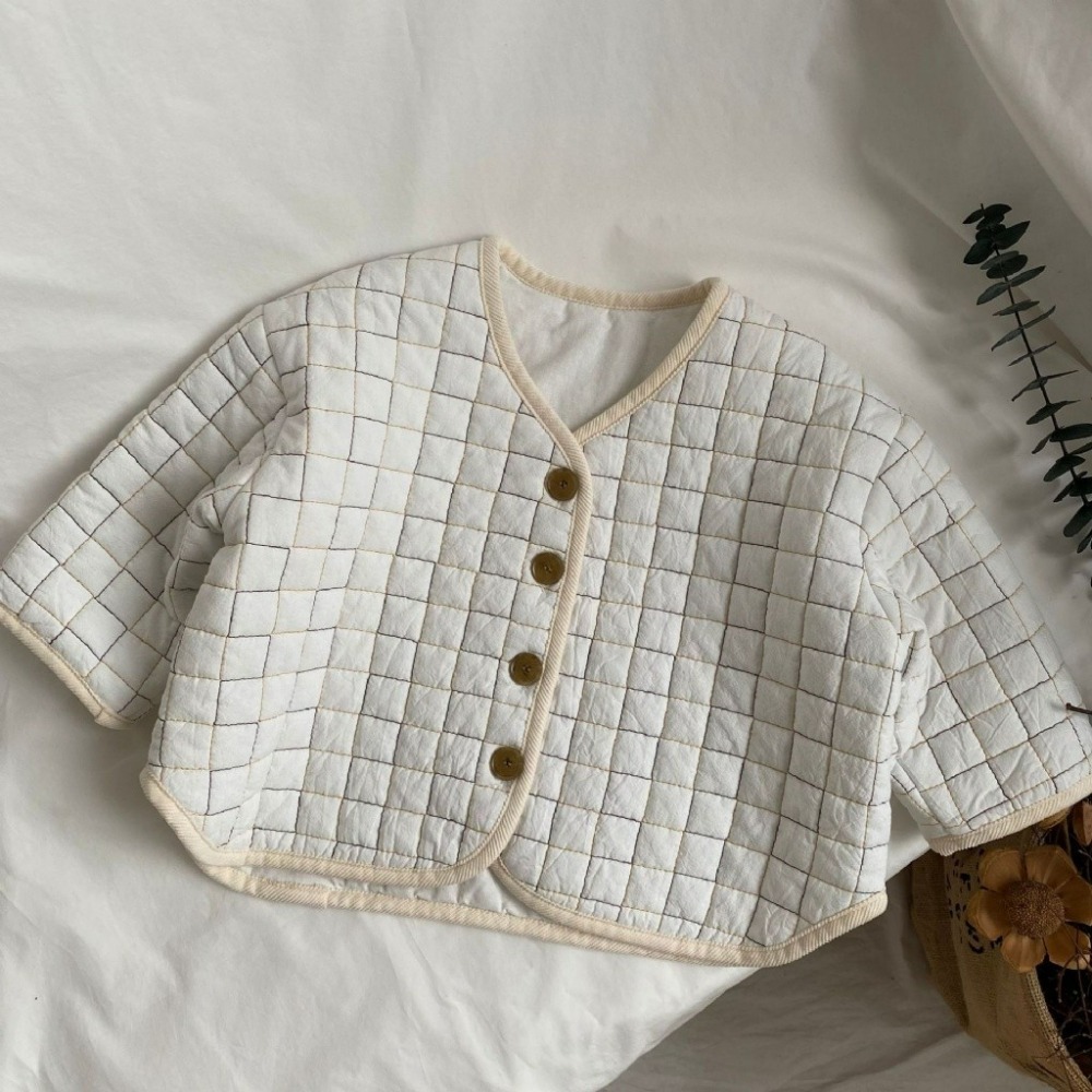 GL-kids 兒童跳色線壓格加棉外套-規格圖7