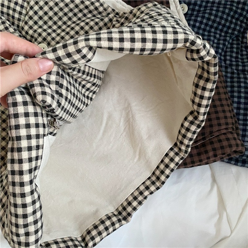 GL-kids 兒童大口袋格子加棉馬甲背心-細節圖6