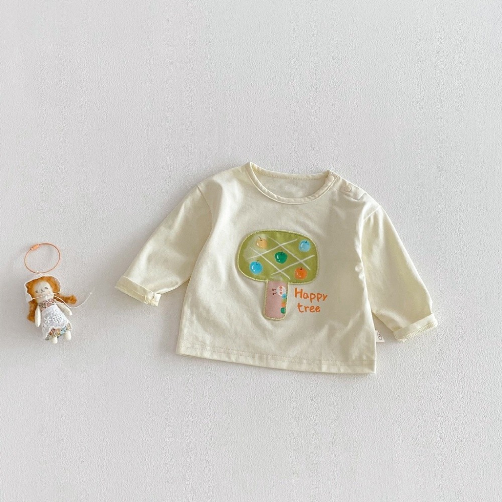 寶寶韓版可愛動物條紋純色貼布上衣-規格圖11