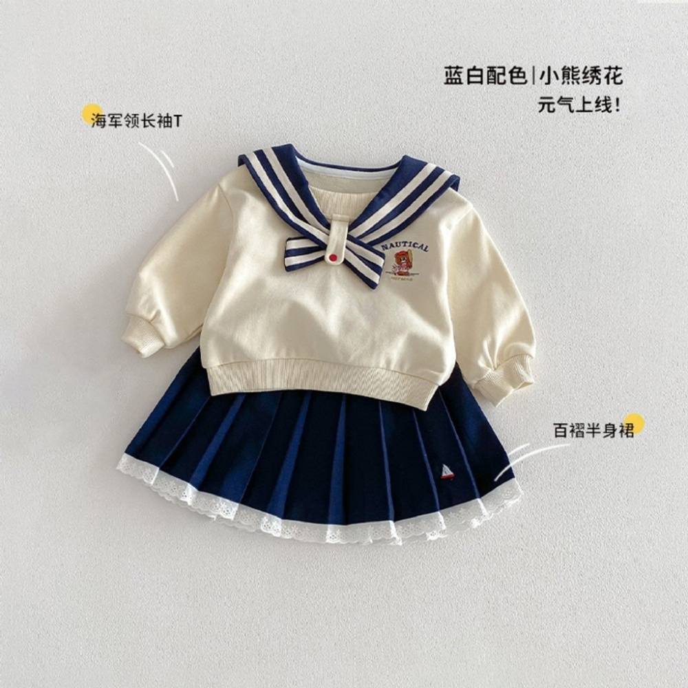 寶寶條紋Polo小熊學院風系列-細節圖4