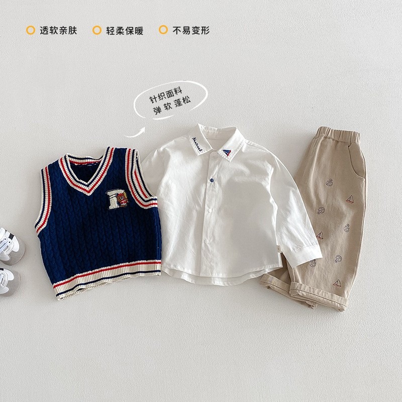 寶寶條紋Polo小熊學院風系列-細節圖6