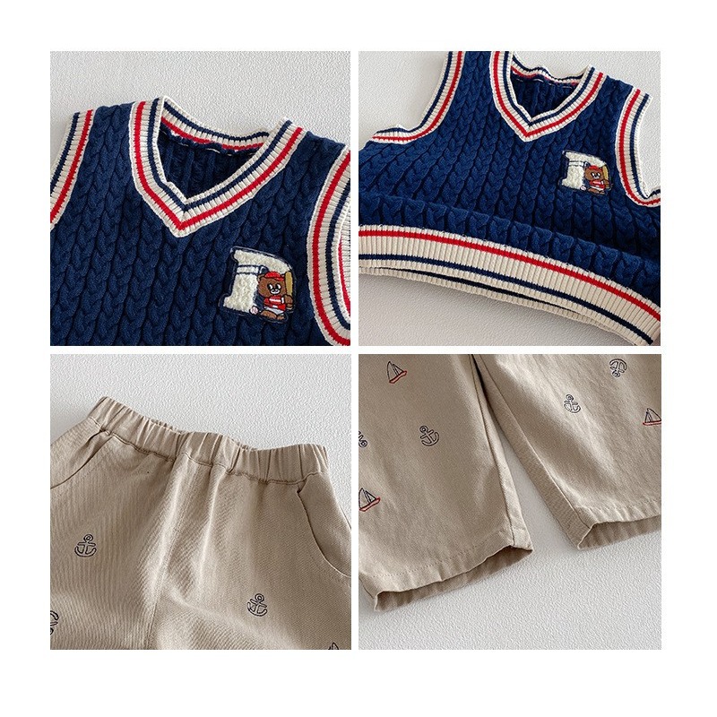 寶寶條紋Polo小熊學院風系列-細節圖7
