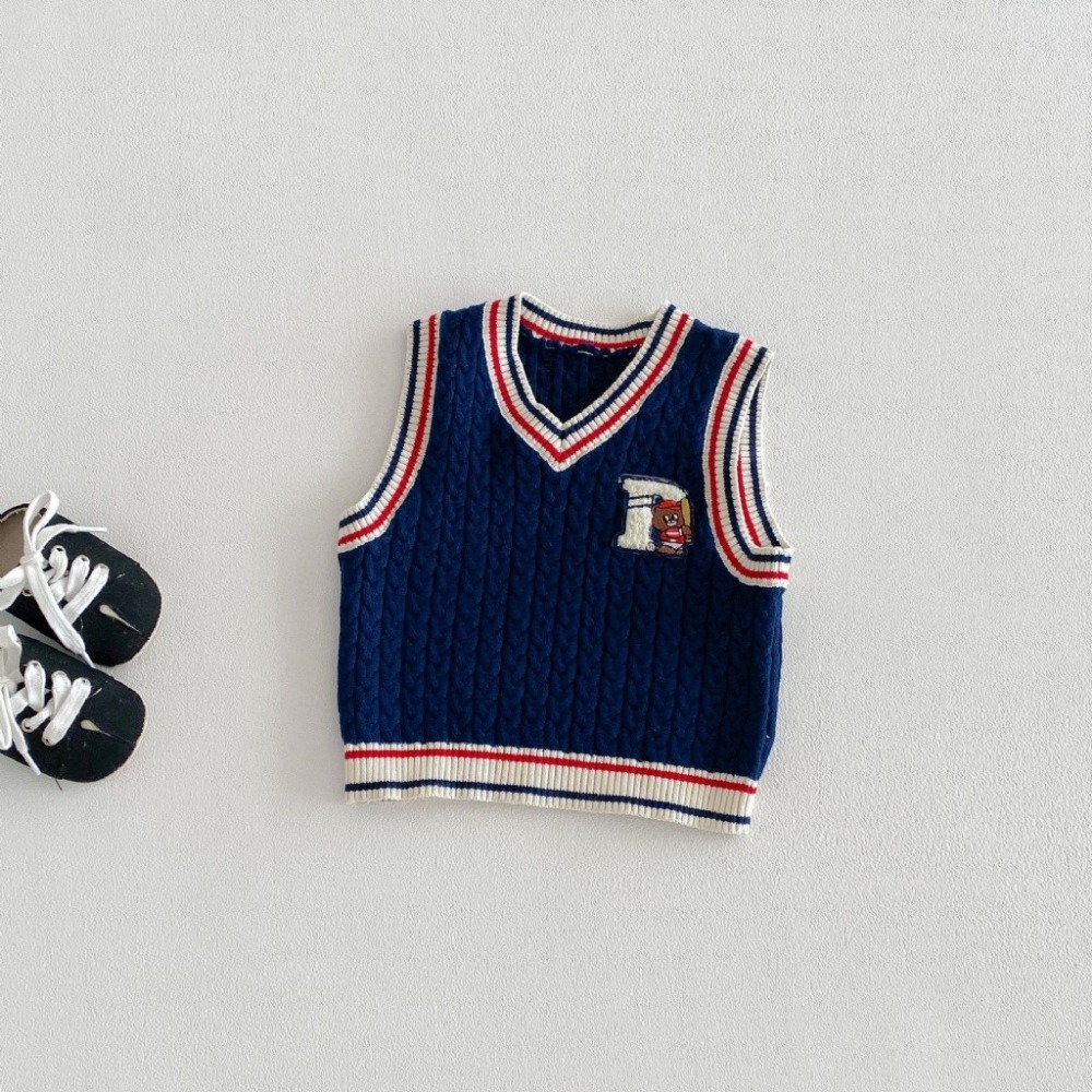 小熊針織馬甲