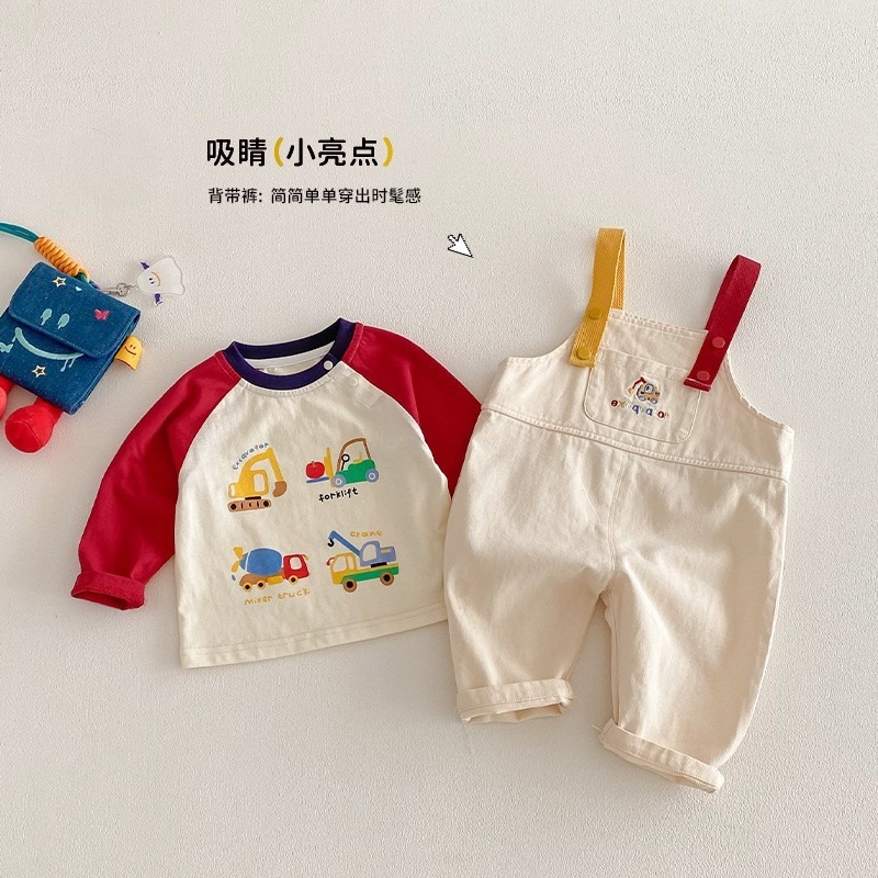 寶寶韓版工程車冒險拼袖卡通系列-細節圖3