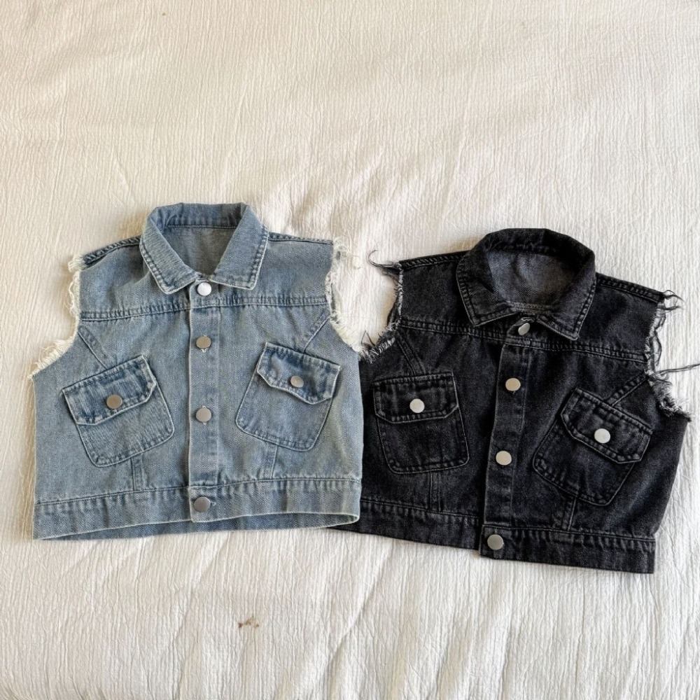 兒童牛仔馬甲背心-細節圖4