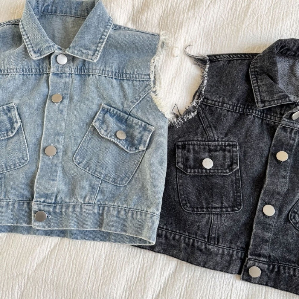 兒童牛仔馬甲背心-細節圖5