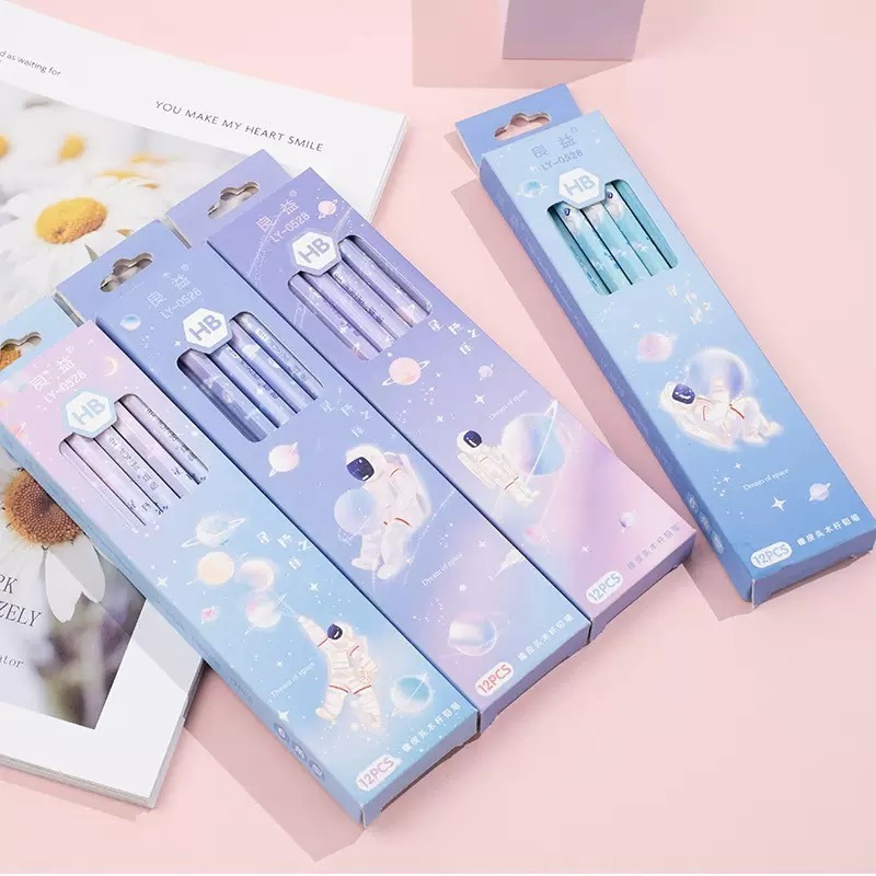 卡通原木HB鉛筆12支裝(隨機三盒）-細節圖3