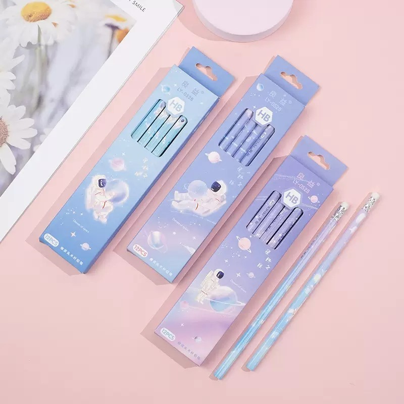 卡通原木HB鉛筆12支裝(隨機三盒）-細節圖4