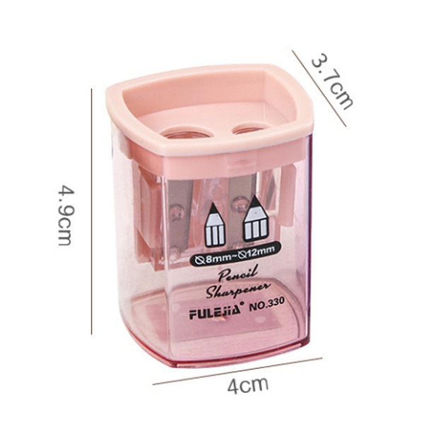 Pencil 雙孔透明削鉛筆器-細節圖3