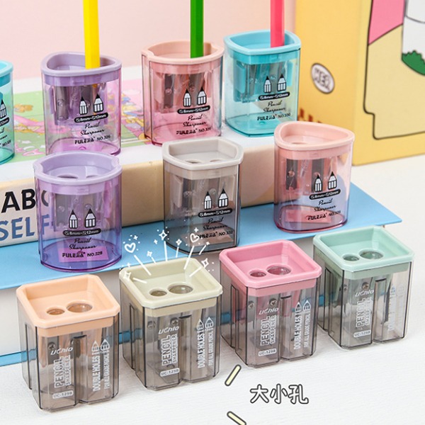 Pencil 雙孔透明削鉛筆器-細節圖4