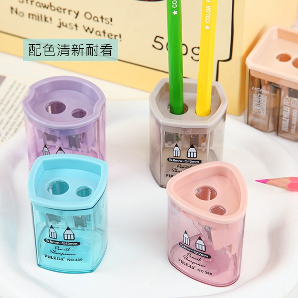 Pencil 雙孔透明削鉛筆器-細節圖9