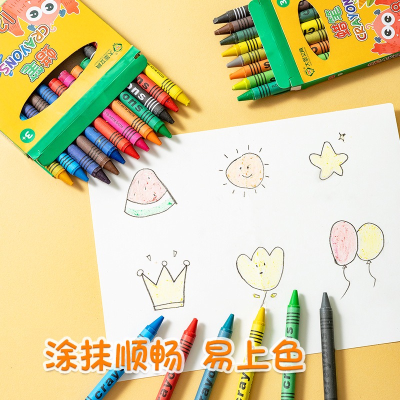 兒童幼兒園卡通不髒手蠟筆-細節圖3