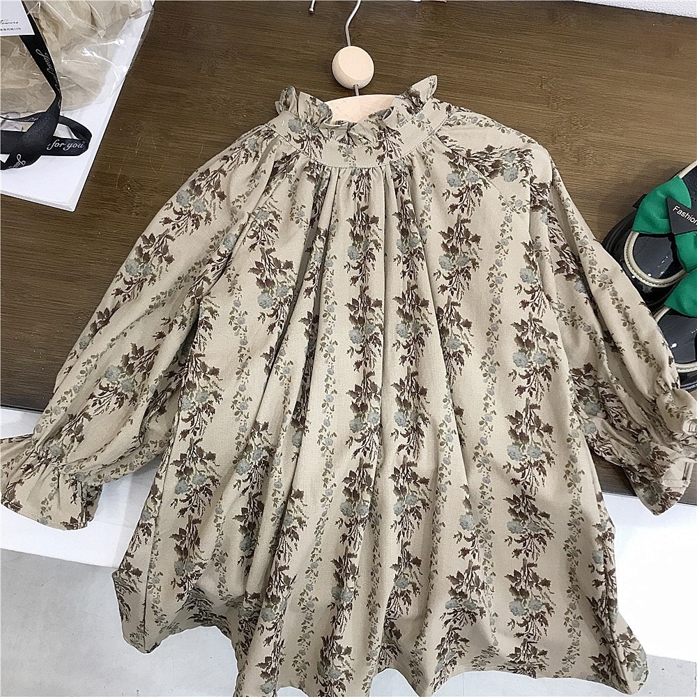 GMK女童森系立領碎花連衣裙/毛衣外套-規格圖7