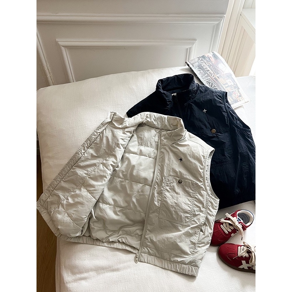 Ambb.kids 春秋兒童輕便夾棉工裝馬甲背心-細節圖2