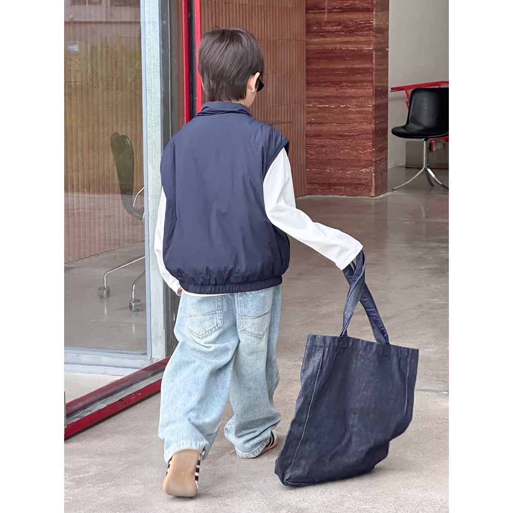 Ambb.kids 春秋兒童輕便夾棉工裝馬甲背心-規格圖8