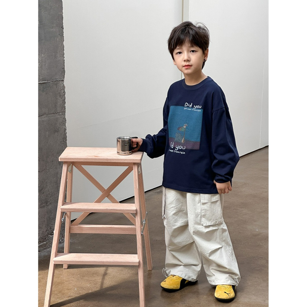 Ambb.kids 春秋兒童韓系字母卡通加厚全棉衛衣-細節圖3