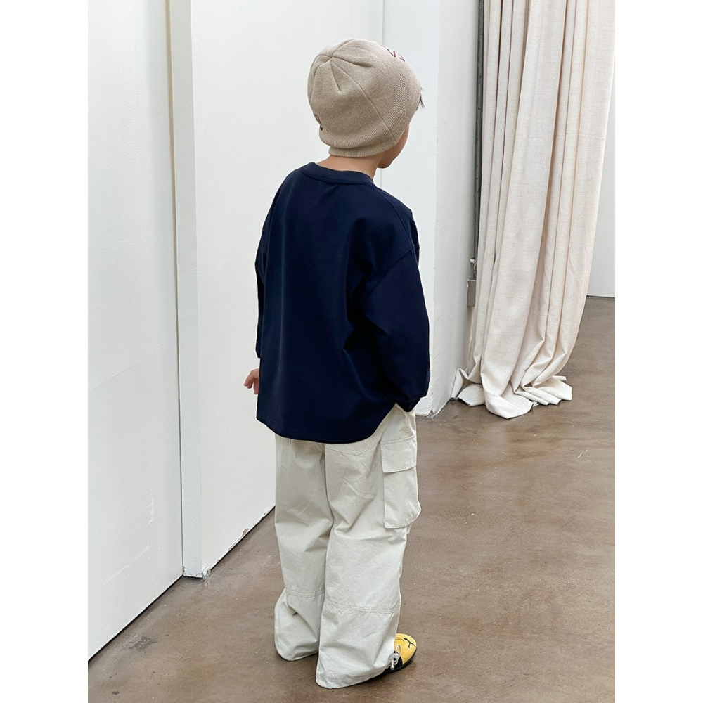 Ambb.kids 春秋兒童韓系字母卡通加厚全棉衛衣-細節圖4