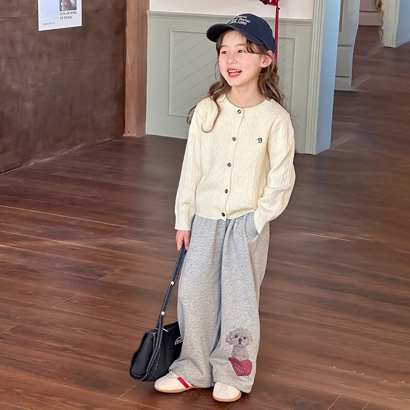 Ambb.kids 女童春季麻花刺繡針織外套-規格圖9