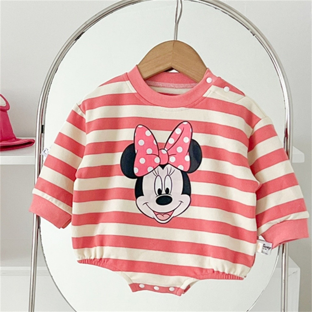 Nebeans寶寶春季卡通條紋包屁衣-細節圖8