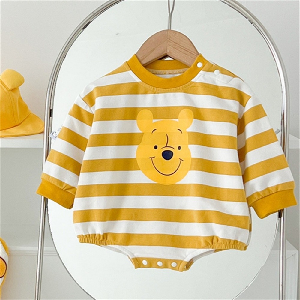 Nebeans寶寶春季卡通條紋包屁衣-規格圖11