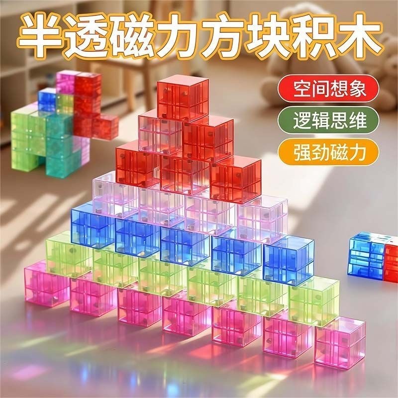兒童早教玩具-旅行攜帶創意磁力積木-細節圖3