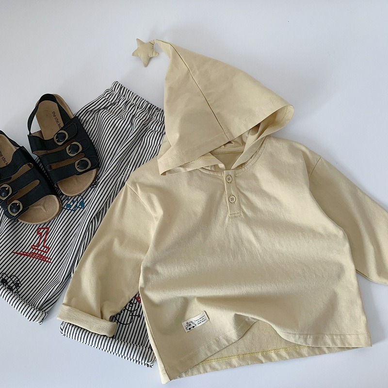 男童春季韓版魔法條紋連帽長袖衛衣-規格圖5