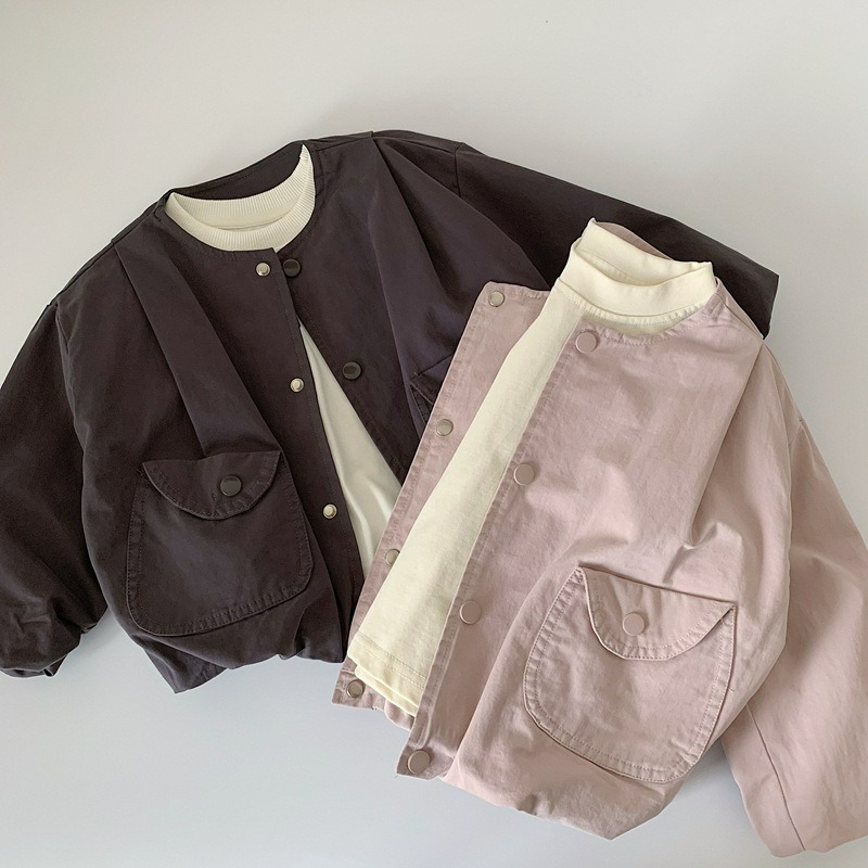 男童春季韓版口袋休閒夾克外套-細節圖4