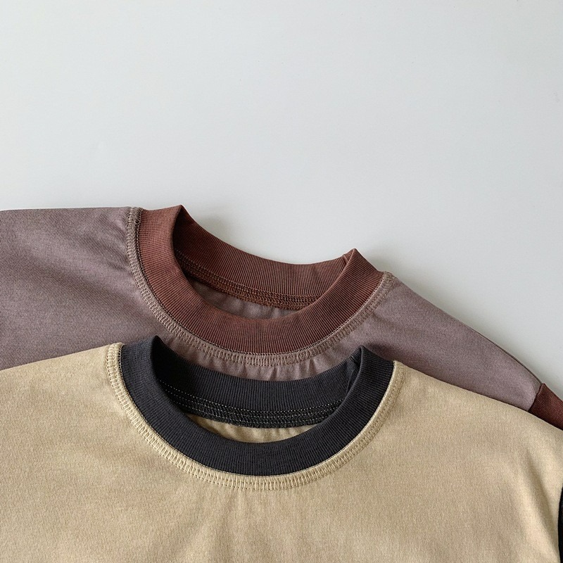 男童春季撞色小標籤圓領長袖上衣-細節圖5