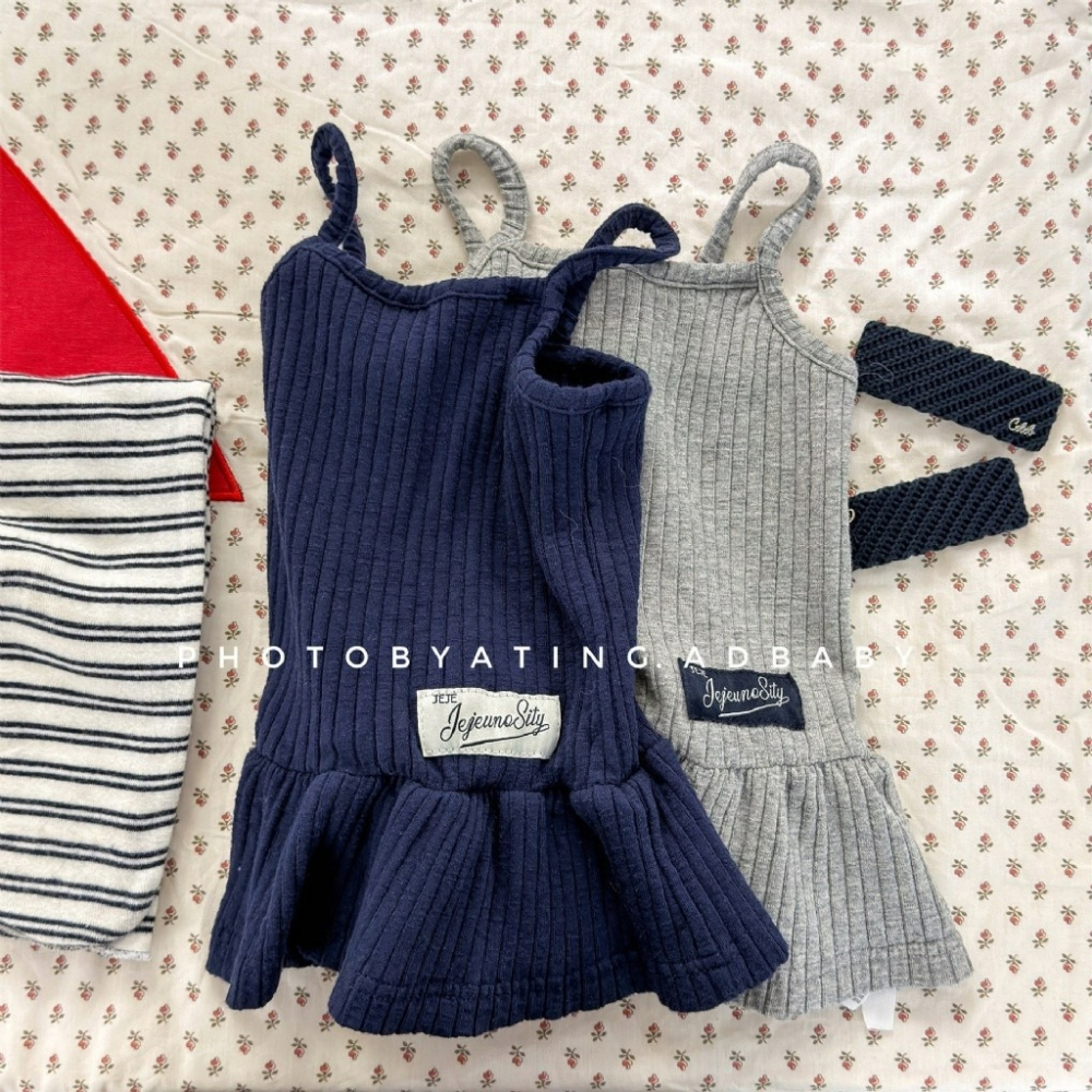 女童春季韓版細肩坑條吊帶衫-細節圖5