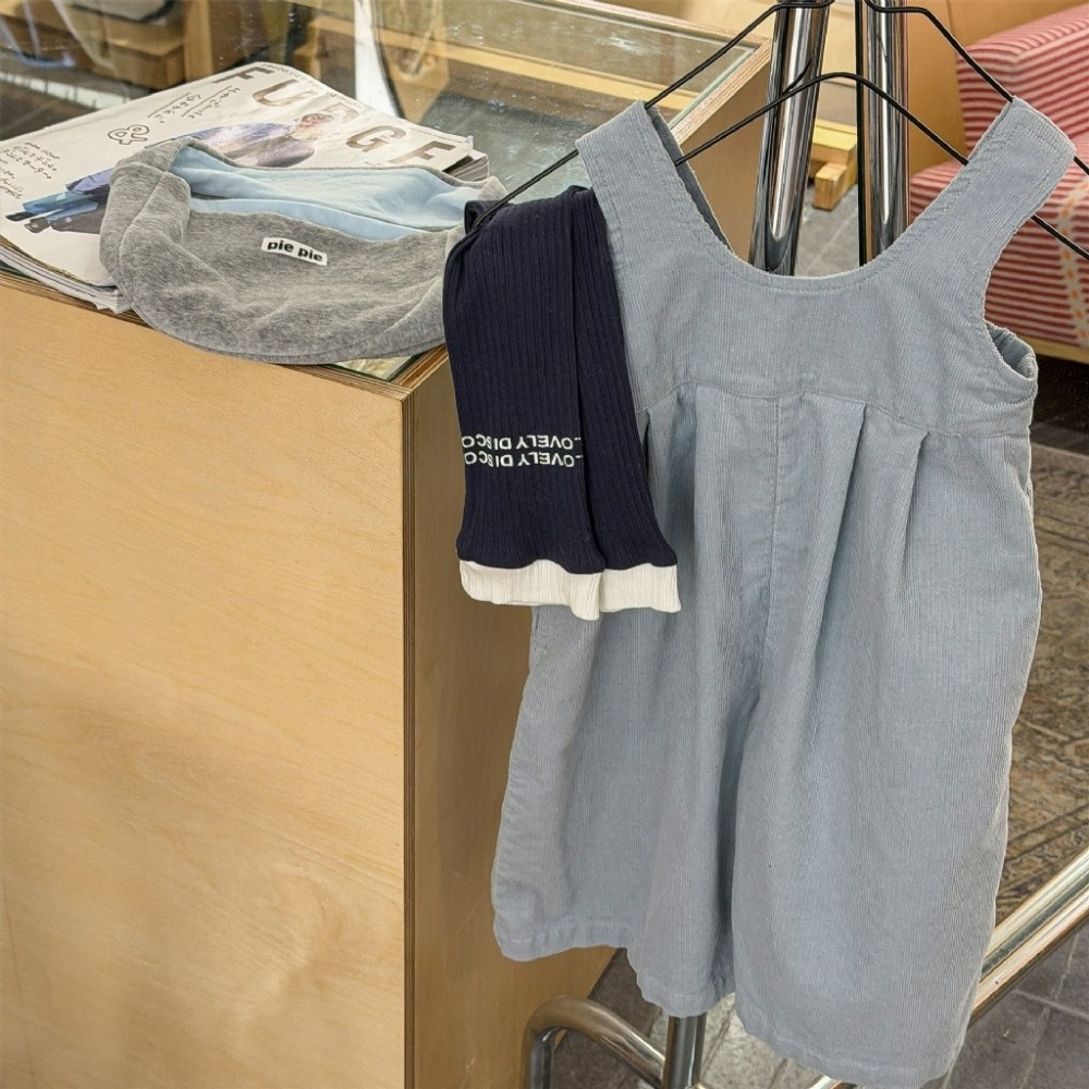 女童春季韓版純色豹紋連體吊帶長褲-規格圖7