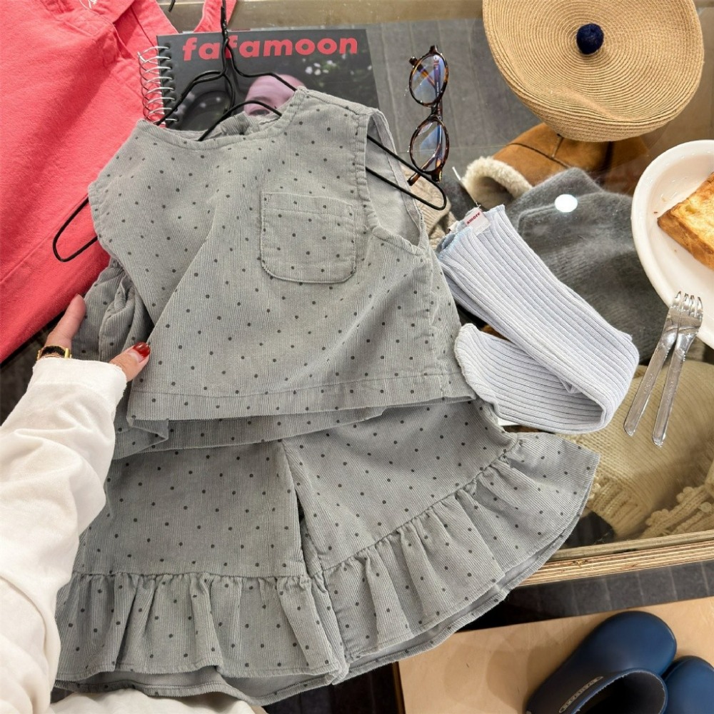 女童春季韓版背心+七分花邊褲套裝-規格圖7