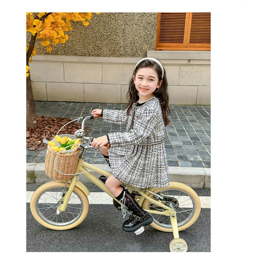 女童春季小香風亮絲風兩件式套裝-細節圖2