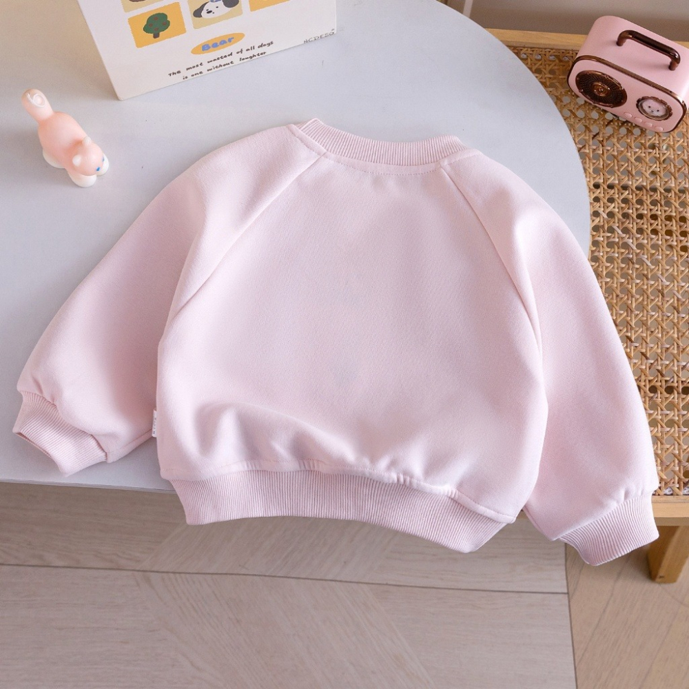 女童春季兔兔口袋澎袖長袖上衣-細節圖4