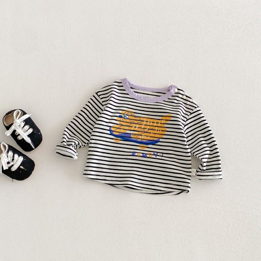 寶寶春季卡通印花長袖打底T恤-細節圖8