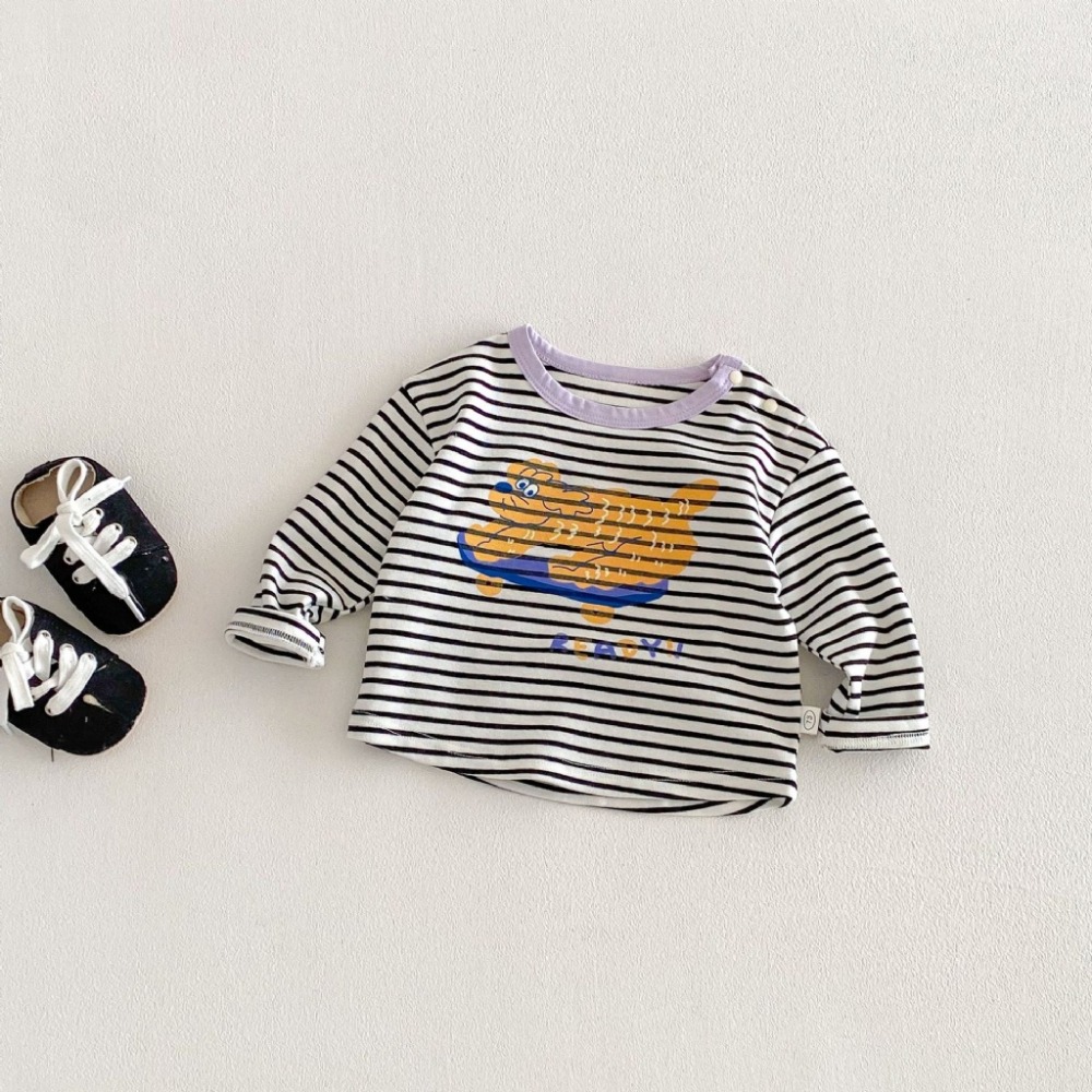 寶寶春季卡通印花長袖打底T恤-規格圖9