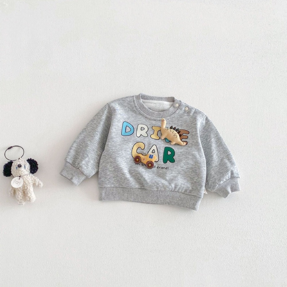 寶寶春季毛巾繡狗狗立體玩偶長袖衛衣-規格圖9