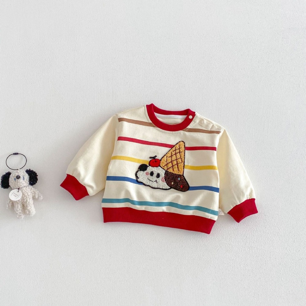 寶寶春季毛巾繡狗狗立體玩偶長袖衛衣-規格圖9