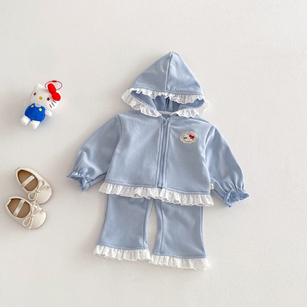寶寶春季連帽外套＋蕾絲休閒褲兩件套-規格圖8